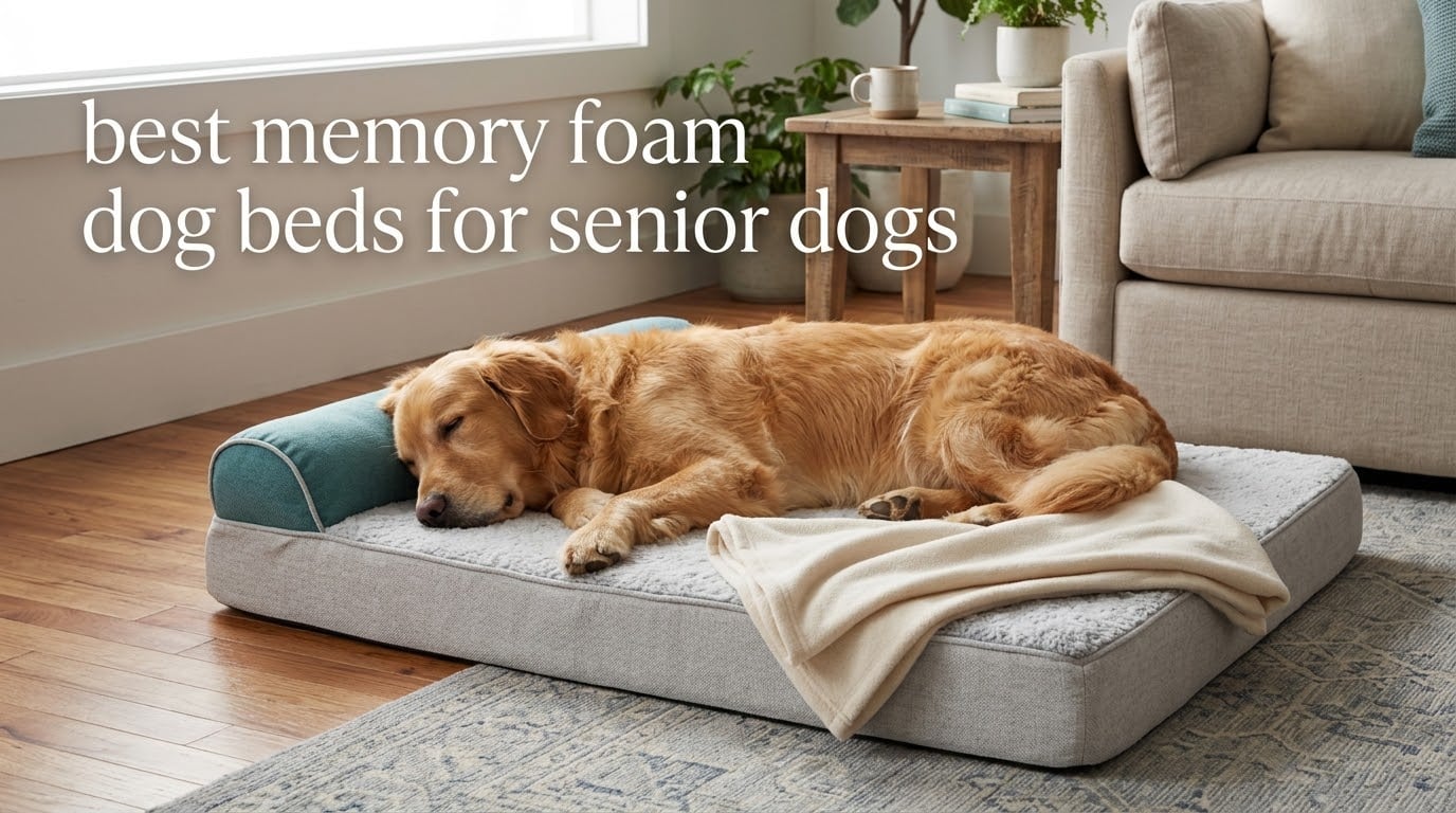 best memory foam dog beds for senior dogs
