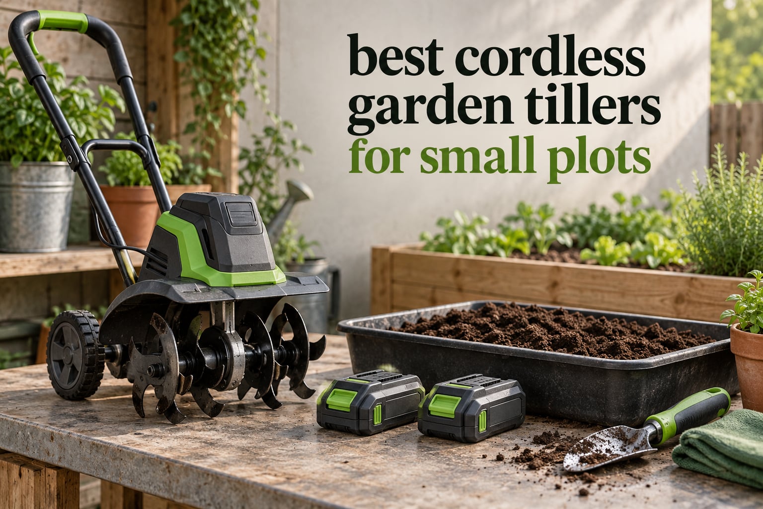 best cordless garden tillers for small plots