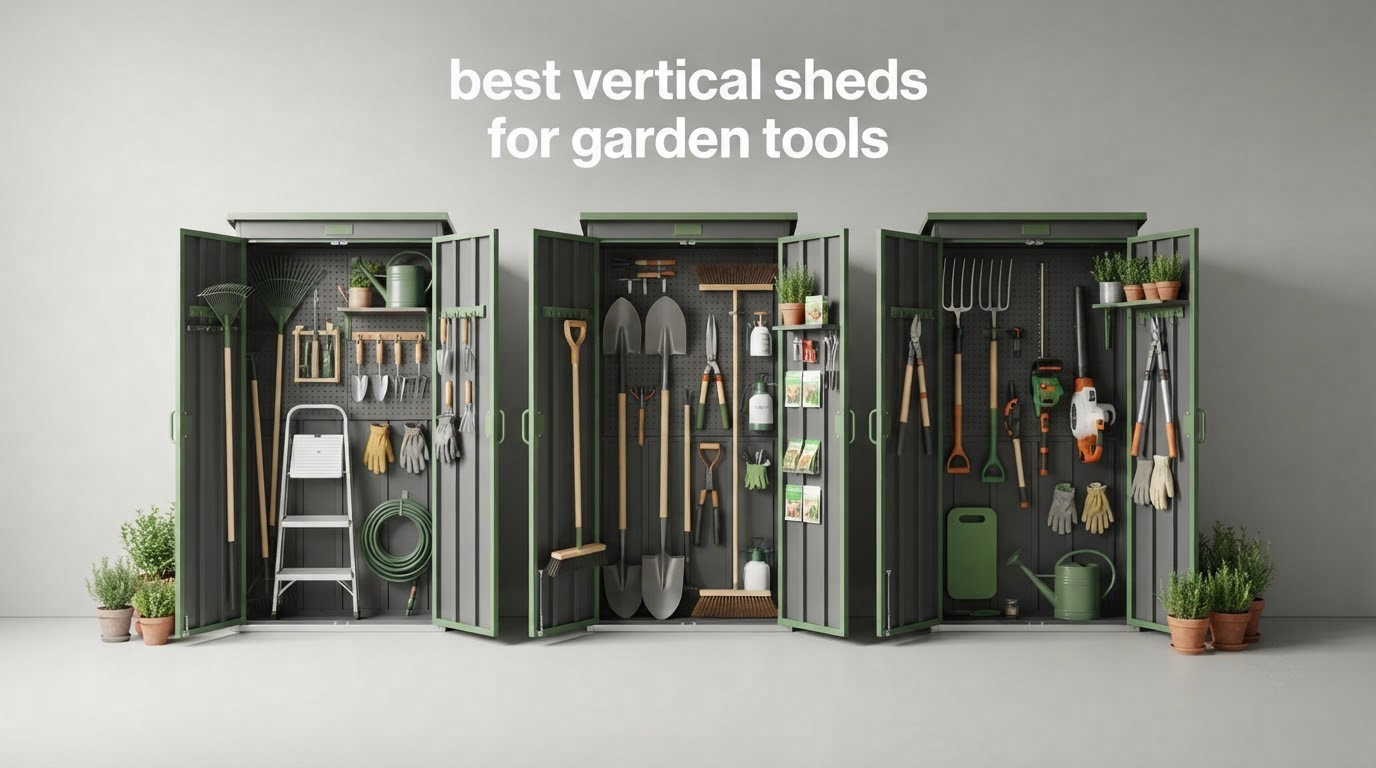 best vertical sheds for garden tools