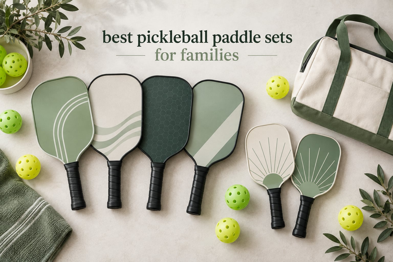 best pickleball paddle sets for families