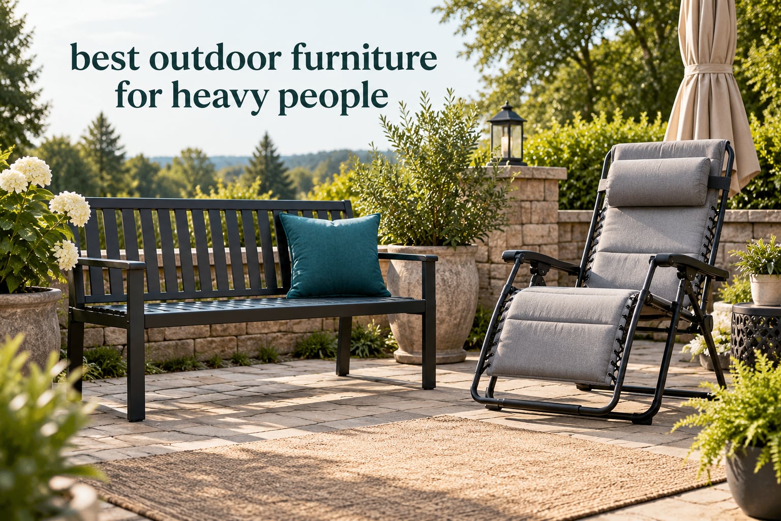 best outdoor furniture for heavy people