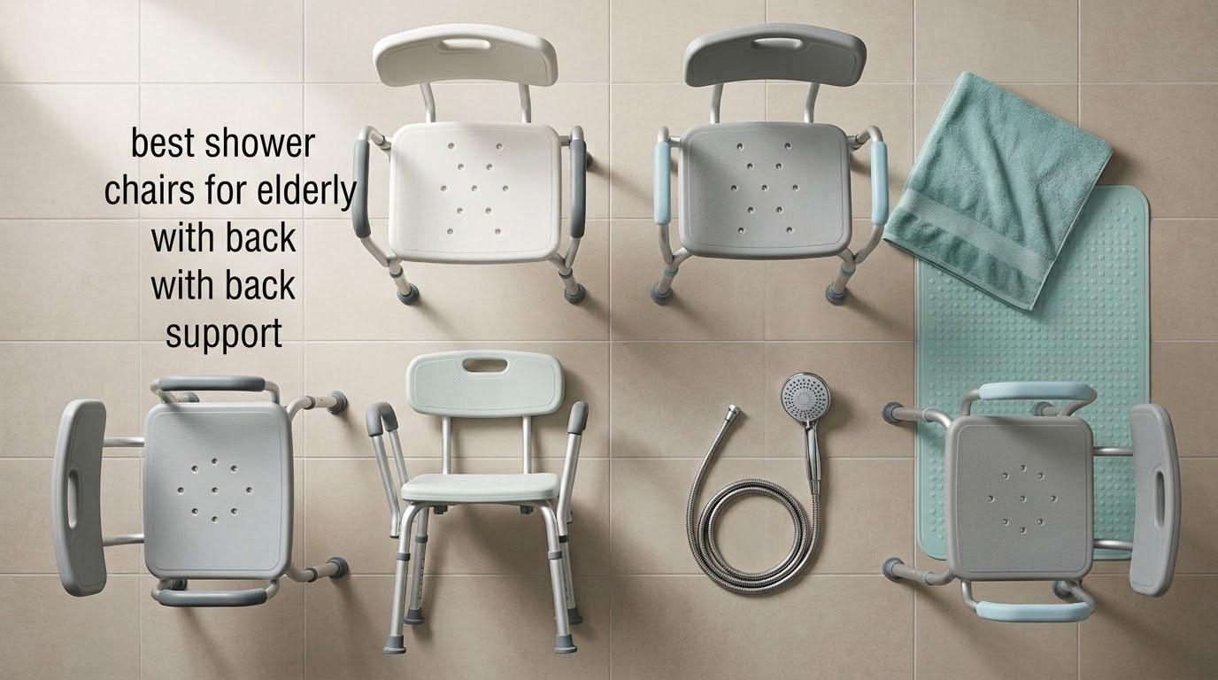 best shower chairs for elderly with back support