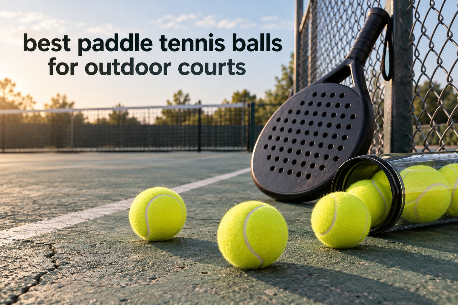 best paddle tennis balls for outdoor courts