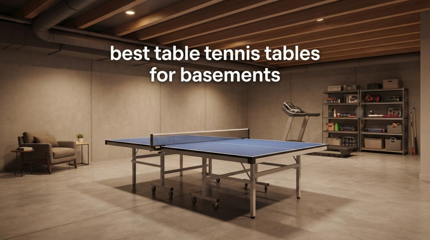 best table tennis tables for basements