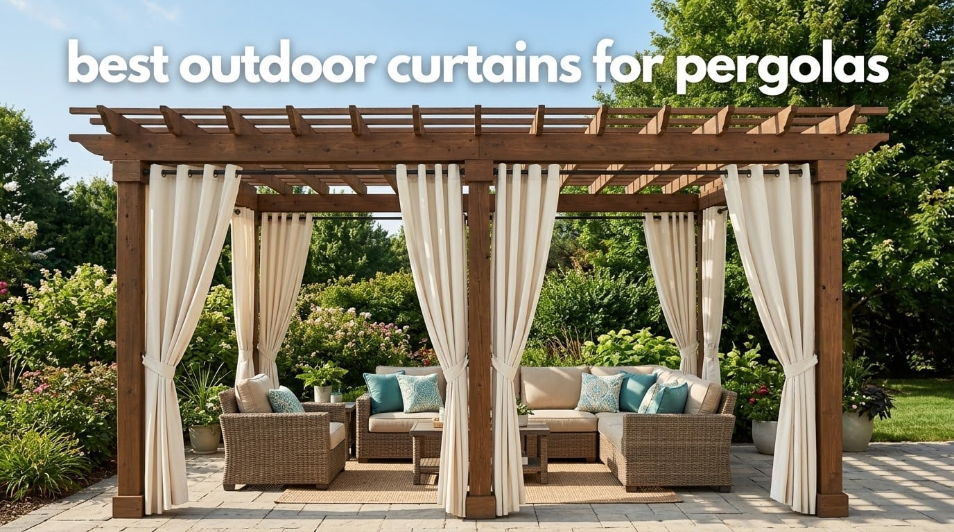 best outdoor curtains for pergolas