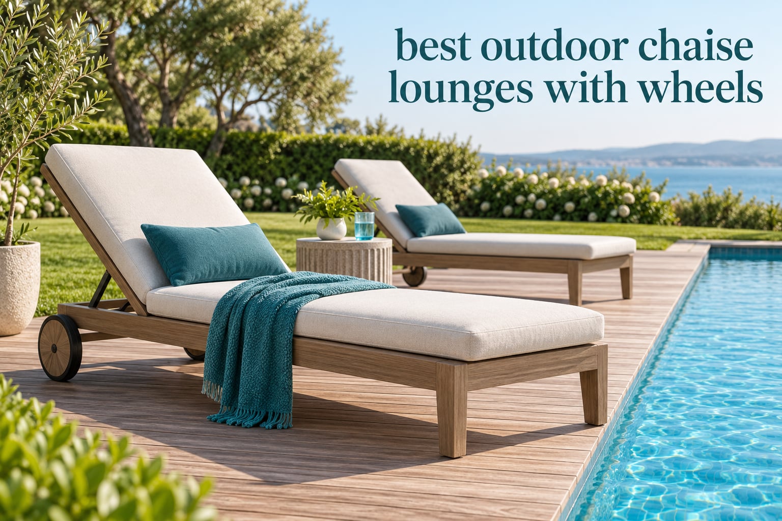 best outdoor chaise lounges with wheels