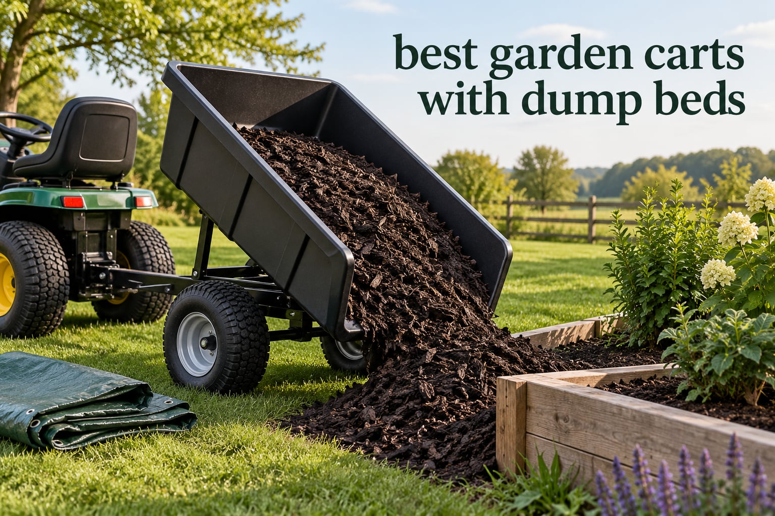best garden carts with dump beds